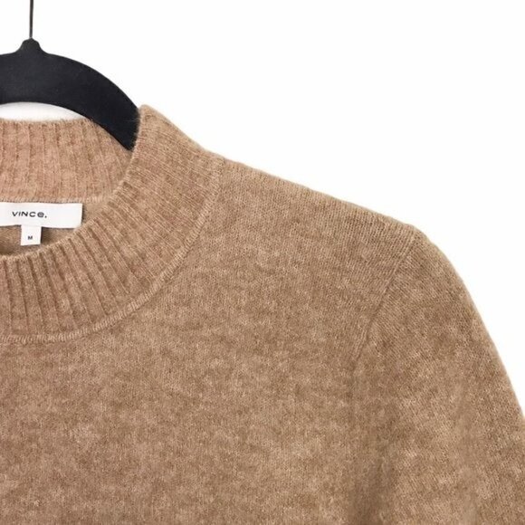Vince Contrast Tip Wool Alpaca Blend Sweater NWT $295 Medium - Picture 7 of 10